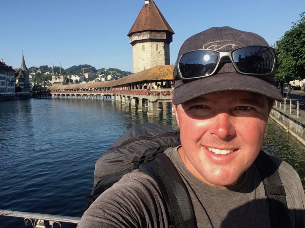 Sur le pont de Lucerne